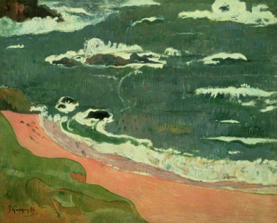 Beach at Le Pouldu by Paul Gauguin